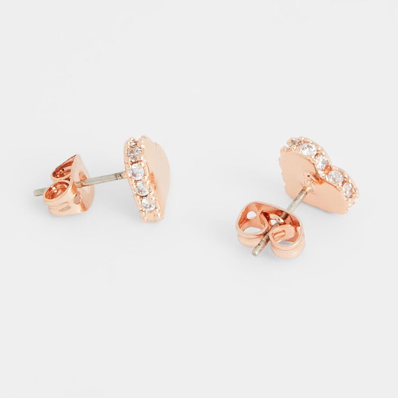 Ted Baker SERSY Sparkle Heart Stud Earring image number 4